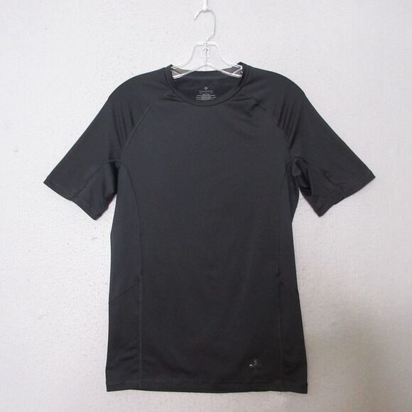 Tommie Cooper Shirt Men Medium Black Short Sleeve‎ Compression - Picture 1 of 10